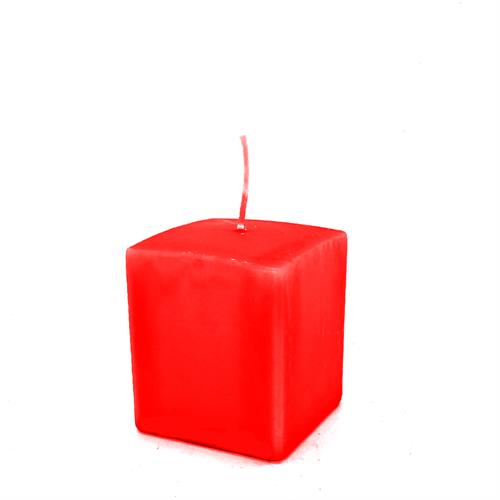 MOCCOLO QUADRATO ø7,5 h9 ROSSO