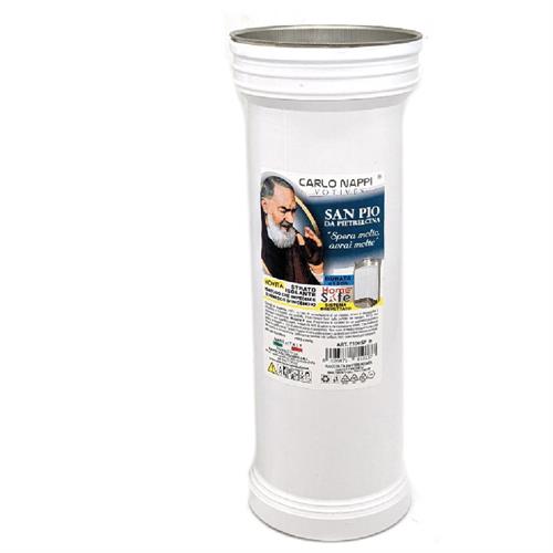 CERO VOTIVO BIANCO SANPIO 8X24