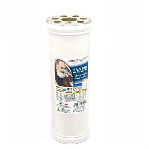 CERO VOTIVO BIANCO SANPIO 6X19
