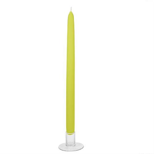 CONF. DA 10 CANDELE CONICHE H35 D2.5 EVENTI VERDE ACIDO